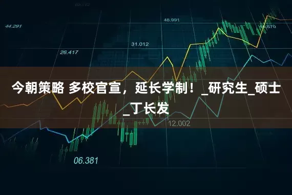 今朝策略 多校官宣，延长学制！_研究生_硕士_丁长发